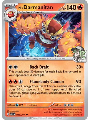 N's Darmanitan - 033/217 Ascended Heroes