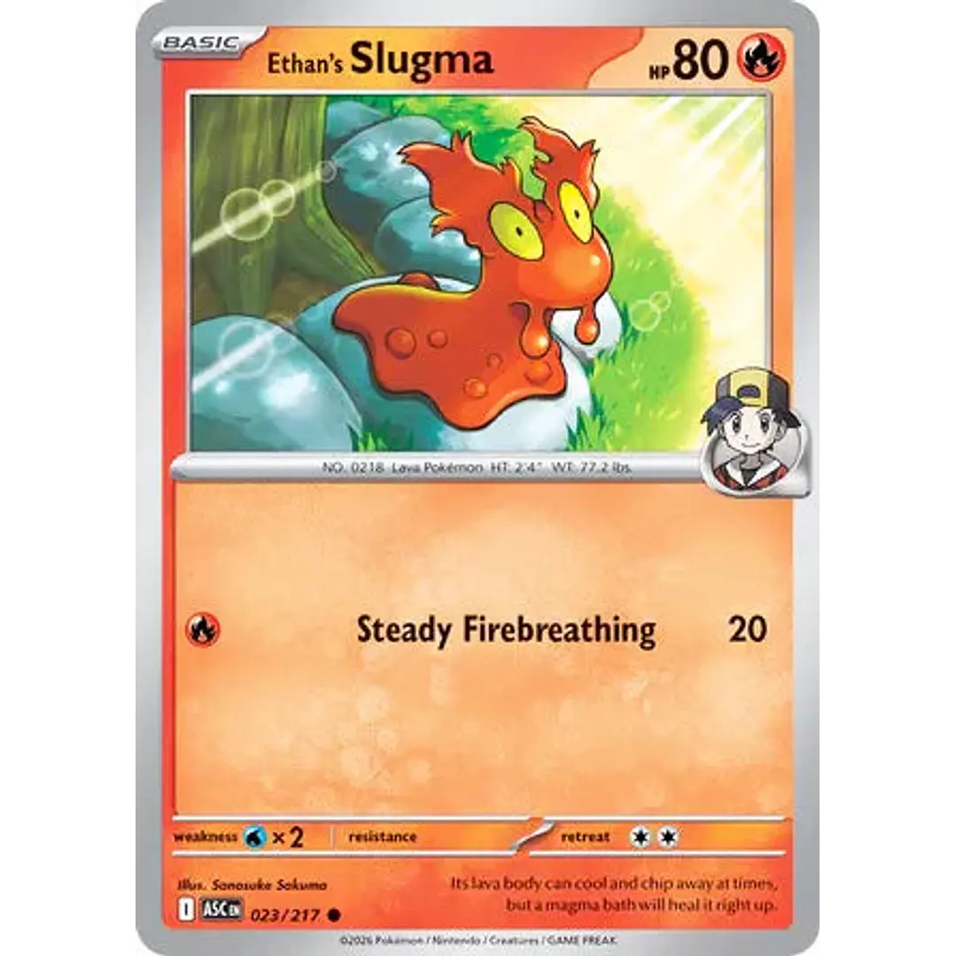 Ethan's Slugma - 023/217 Ascended Heroes 1