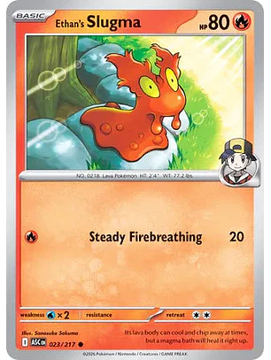 Ethan's Slugma - 023/217 Ascended Heroes