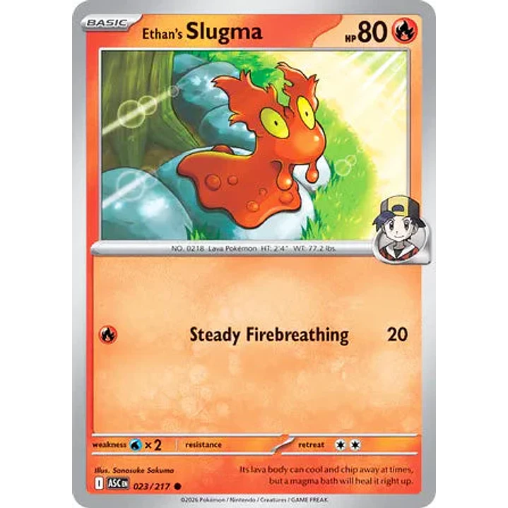 Ethan's Slugma - 023/217 Ascended Heroes 1