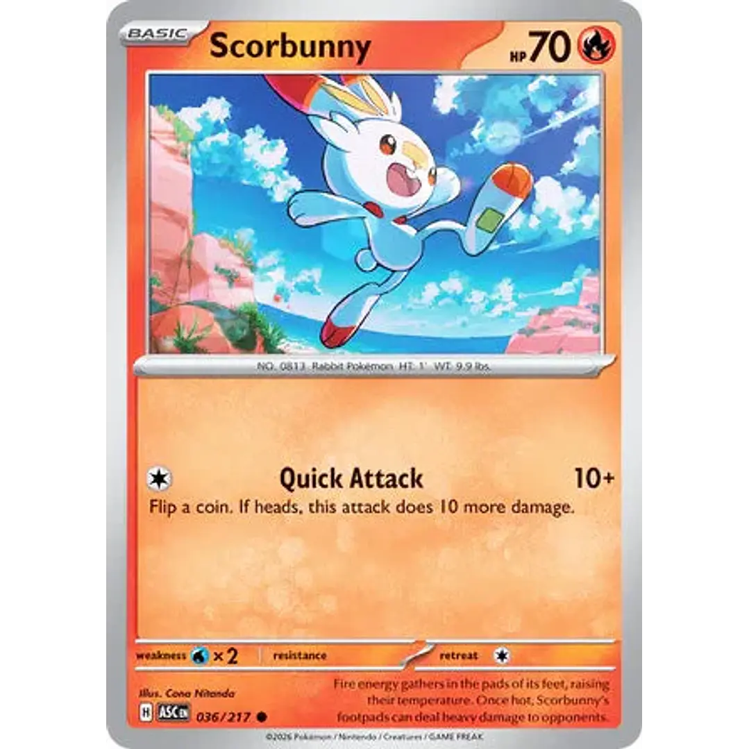 Scorbunny - 036/217 Ascended Heroes 1