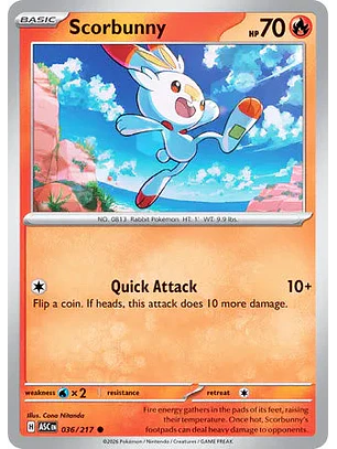 Scorbunny - 036/217 Ascended Heroes