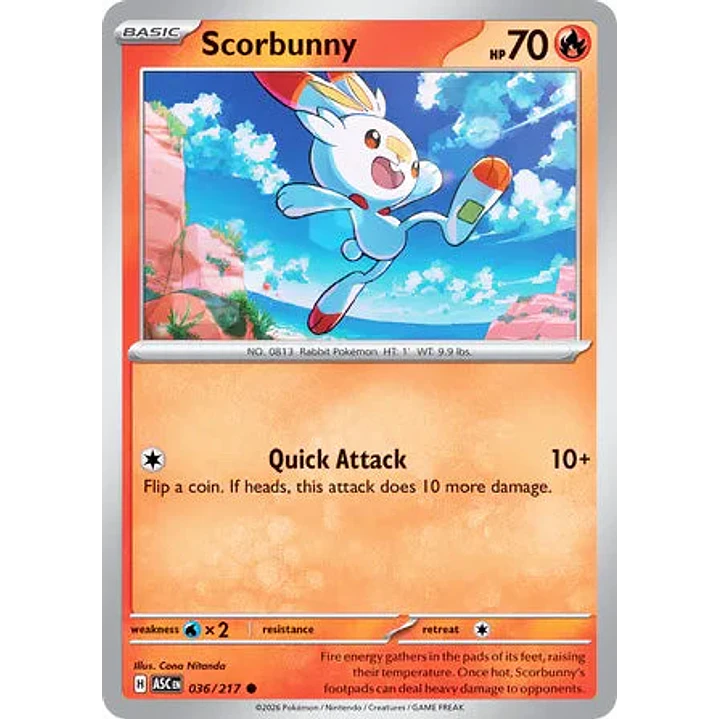 Scorbunny - 036/217 Ascended Heroes 1