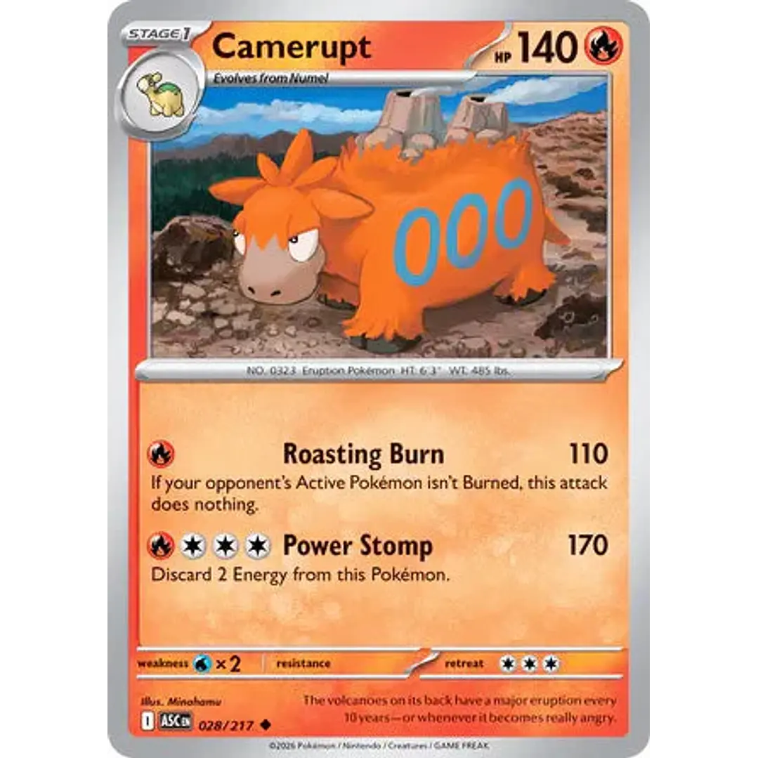 Camerupt - 028/217 Ascended Heroes 1