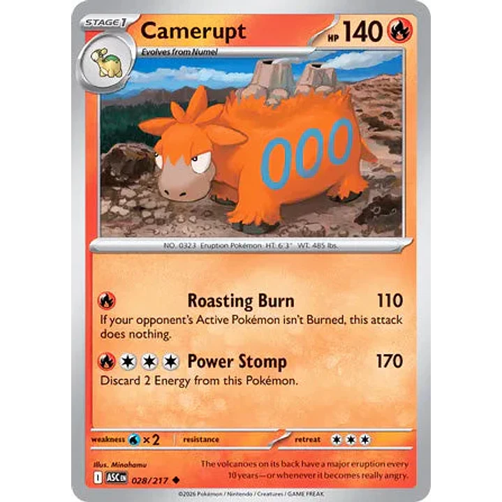 Camerupt - 028/217 Ascended Heroes 1