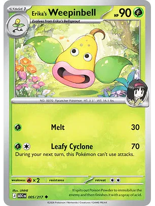 Erika's Weepinbell - 005/217 Ascended Heroes