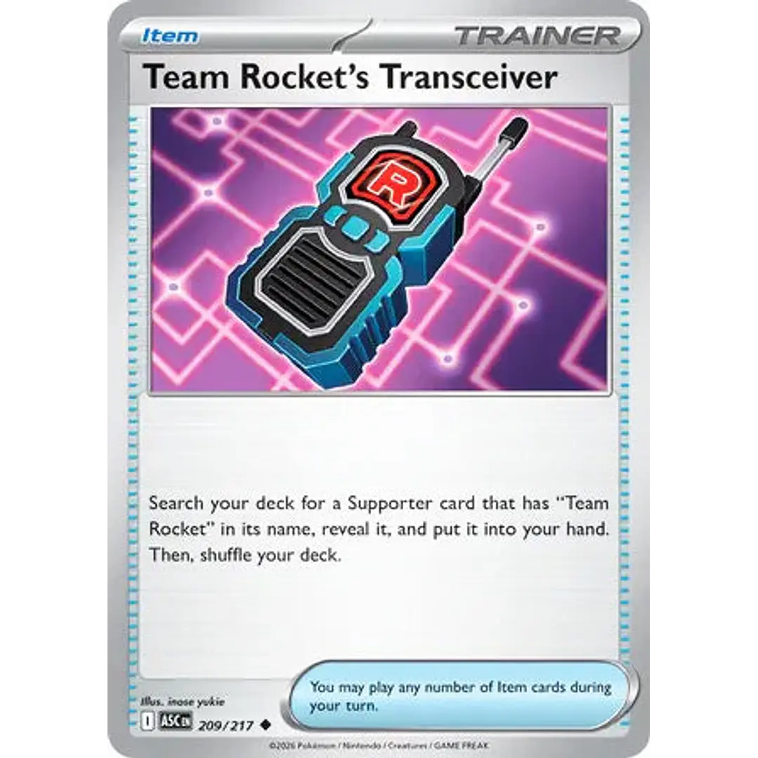 Team Rocket's Transceiver - 209/217 Ascended Heroes 1