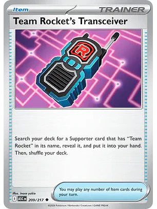Team Rocket's Transceiver - 209/217 Ascended Heroes