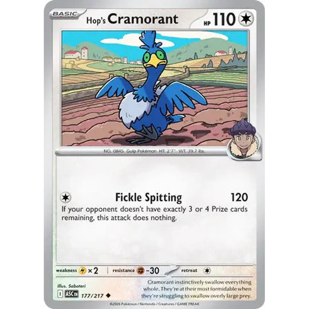 Hop's Cramorant - 177/217 Ascended Heroes 1