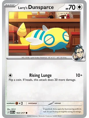 Larry's Dunsparce - 163/217 Ascended Heroes