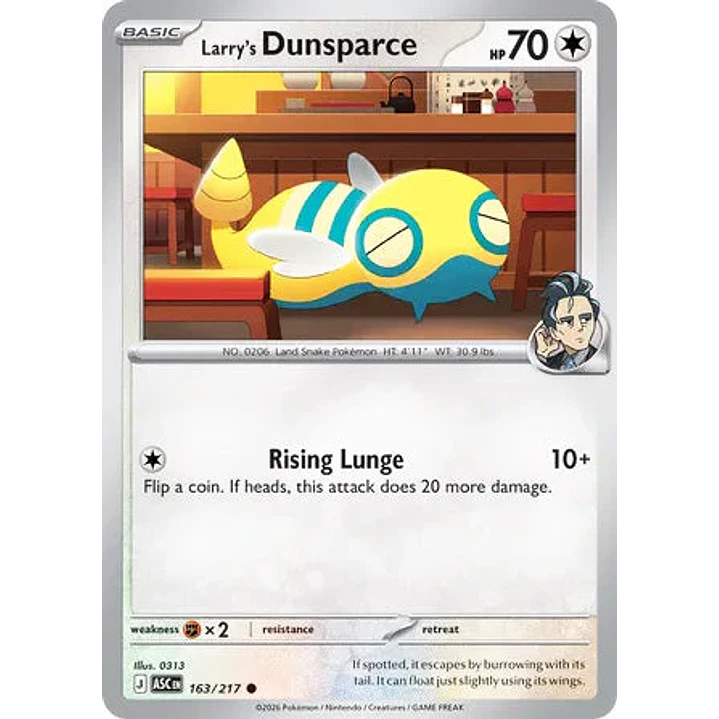 Larry's Dunsparce - 163/217 Ascended Heroes 1