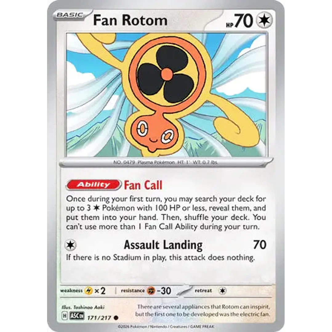 Fan Rotom - 171/217 Ascended Heroes 1