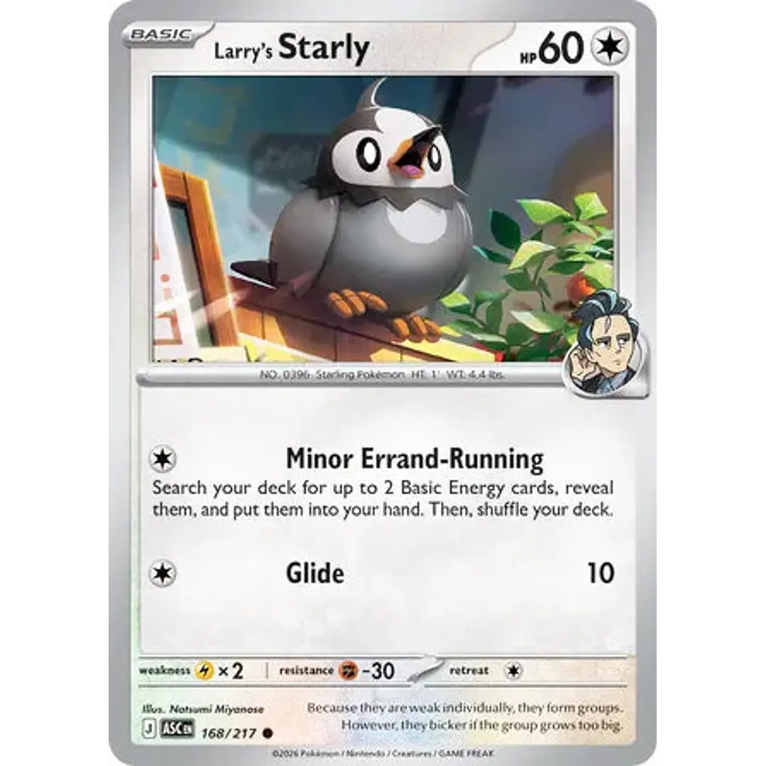 Larry's Starly - 168/217 Ascended Heroes 1