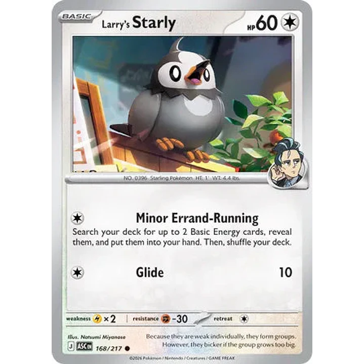 Larry's Starly - 168/217 Ascended Heroes 1