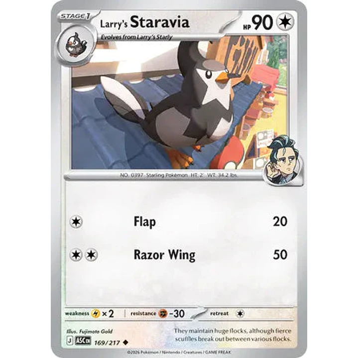 Larry's Staravia - 169/217 Ascended Heroes 1