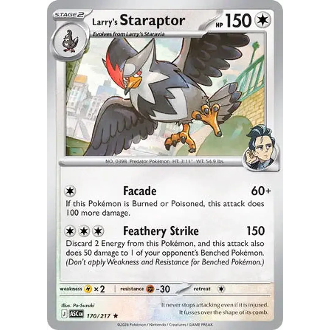 Larry's Staraptor - 170/217 Ascended Heroes 1