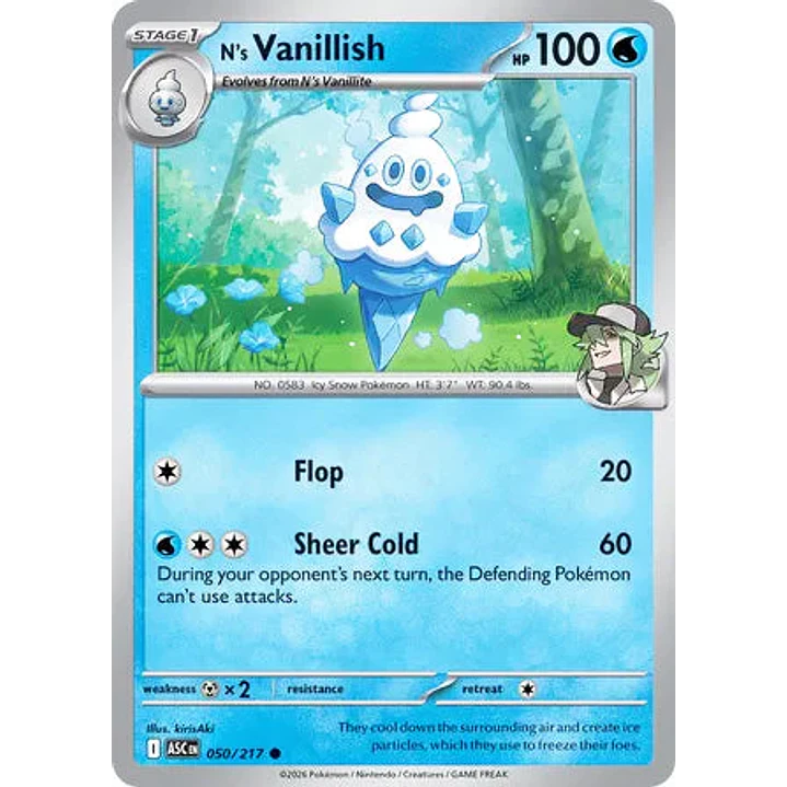 N's Vanillish - 050/217 Ascended Heroes 1
