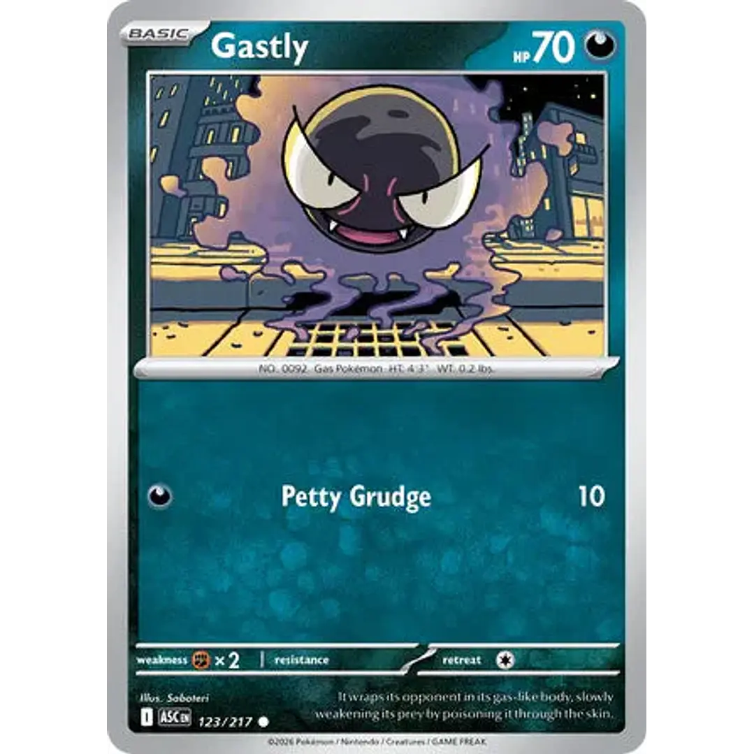 Gastly - 123/217 Ascended Heroes 1