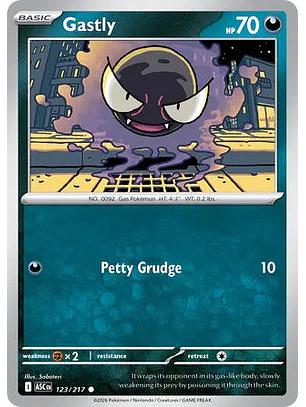 Gastly - 123/217 Ascended Heroes