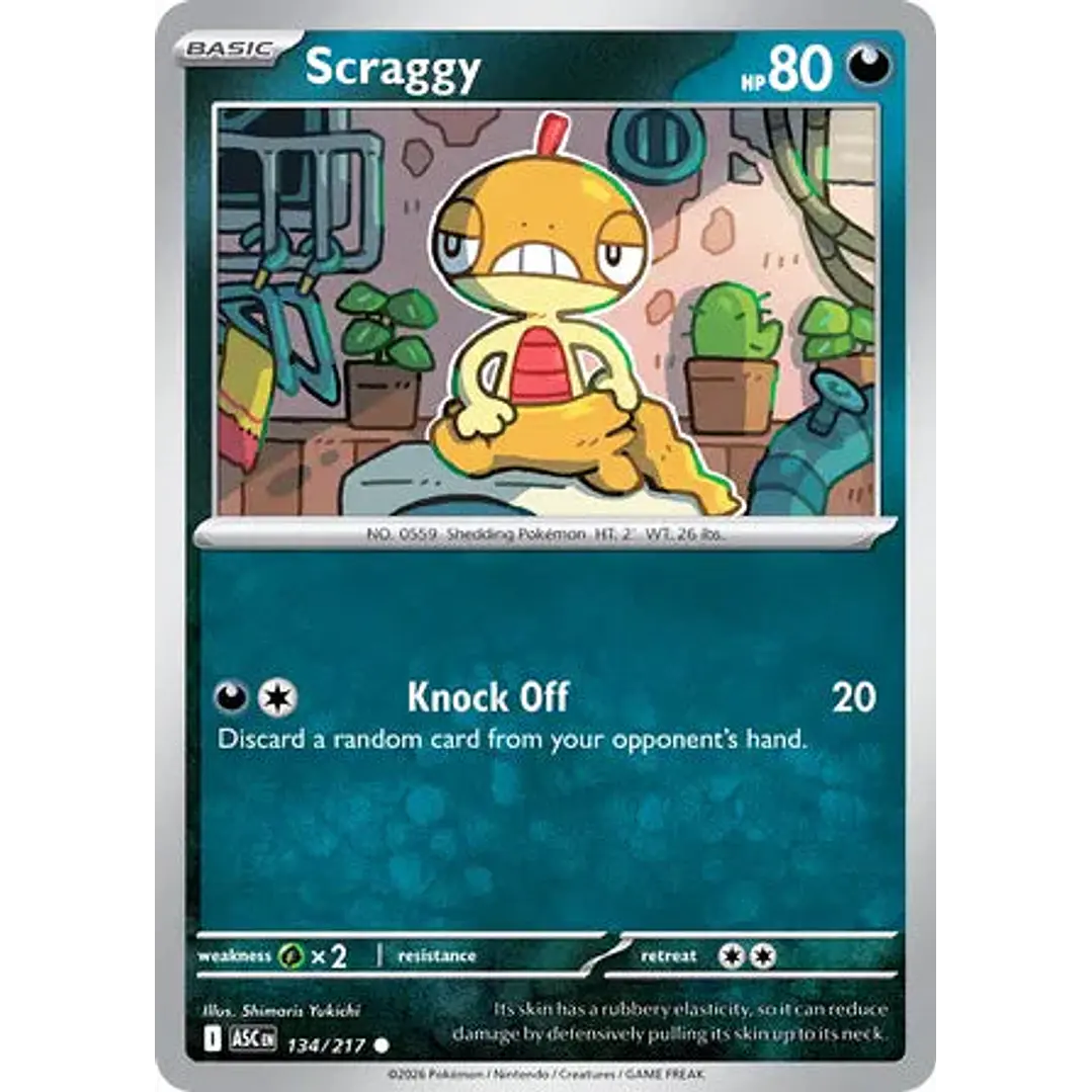 Scraggy - 134/217 Ascended Heroes 1