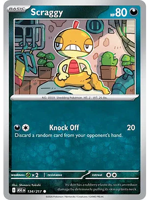 Scraggy - 134/217 Ascended Heroes