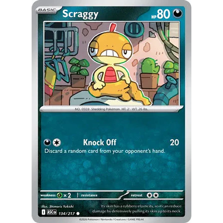 Scraggy - 134/217 Ascended Heroes 1