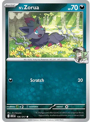 N's Zorua - 136/217 Ascended Heroes