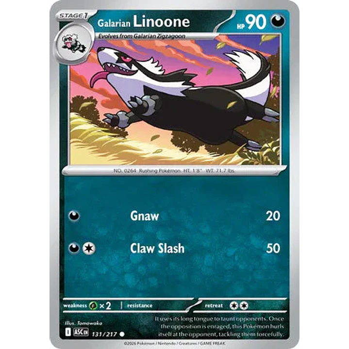 Galarian Linoone - 131/217 Ascended Heroes 1