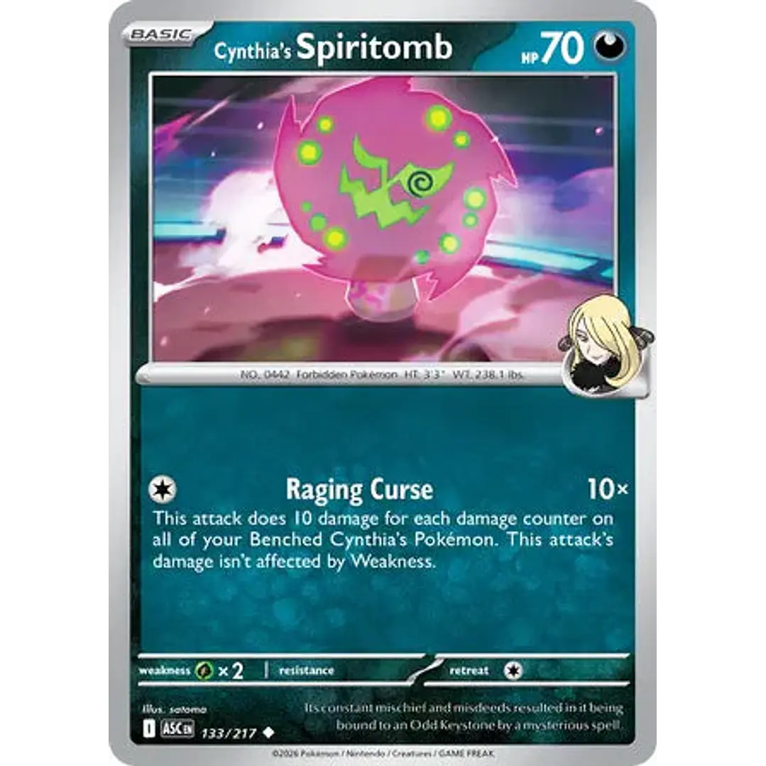 Cynthia's Spiritomb - 133/217 Ascended Heroes 1