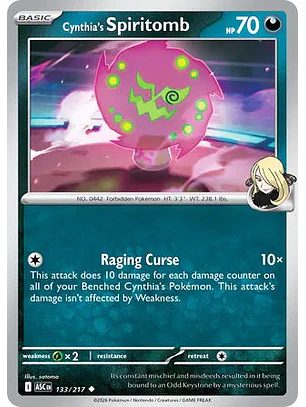 Cynthia's Spiritomb - 133/217 Ascended Heroes
