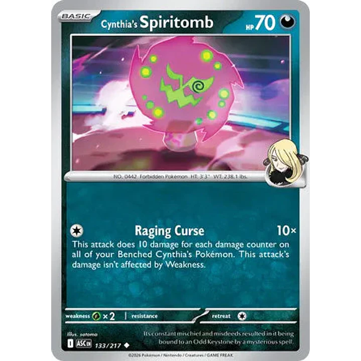 Cynthia's Spiritomb - 133/217 Ascended Heroes 1