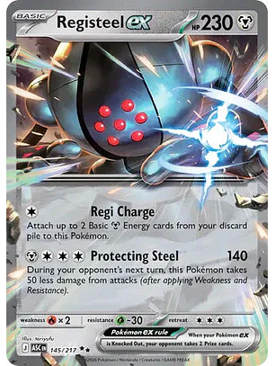 Registeel ex - 145/217 Ascended Heroes