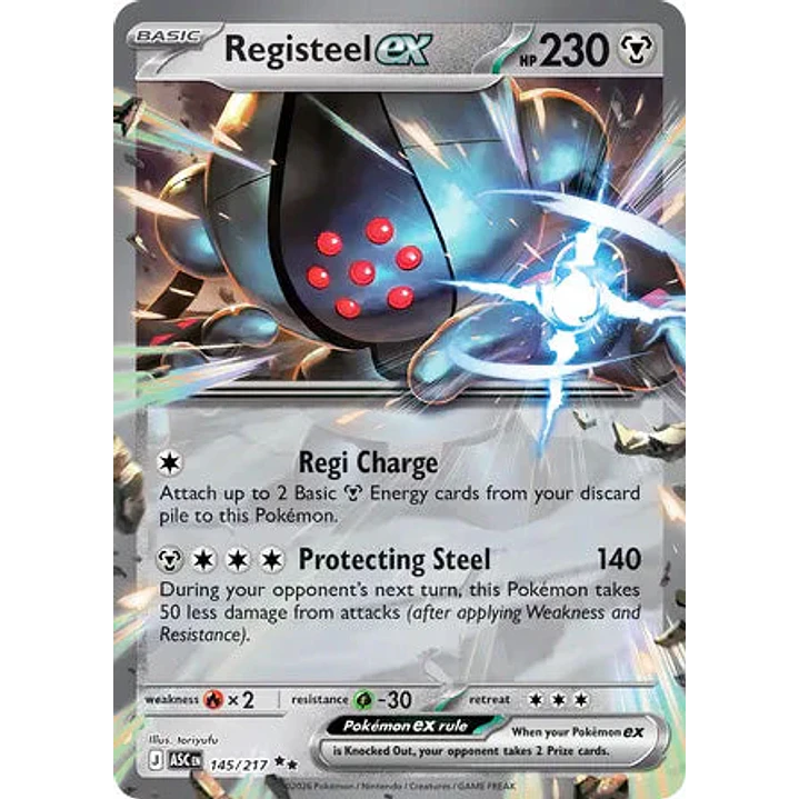 Registeel ex - 145/217 Ascended Heroes 1