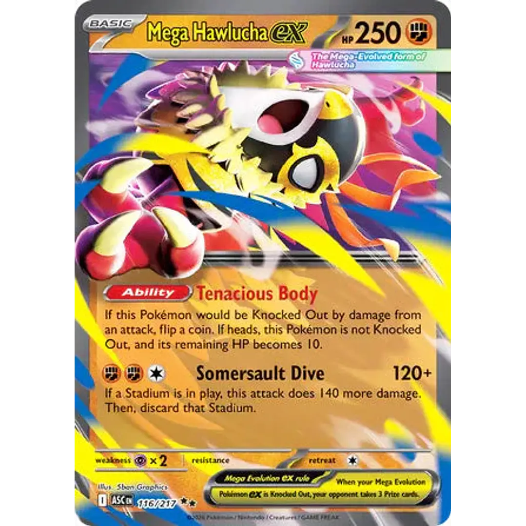 Mega Hawlucha ex - 116/217 Ascended Heroes 1