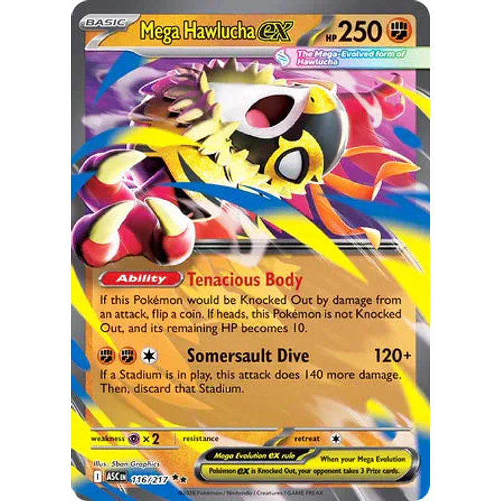 Mega Hawlucha ex - 116/217 Ascended Heroes 1