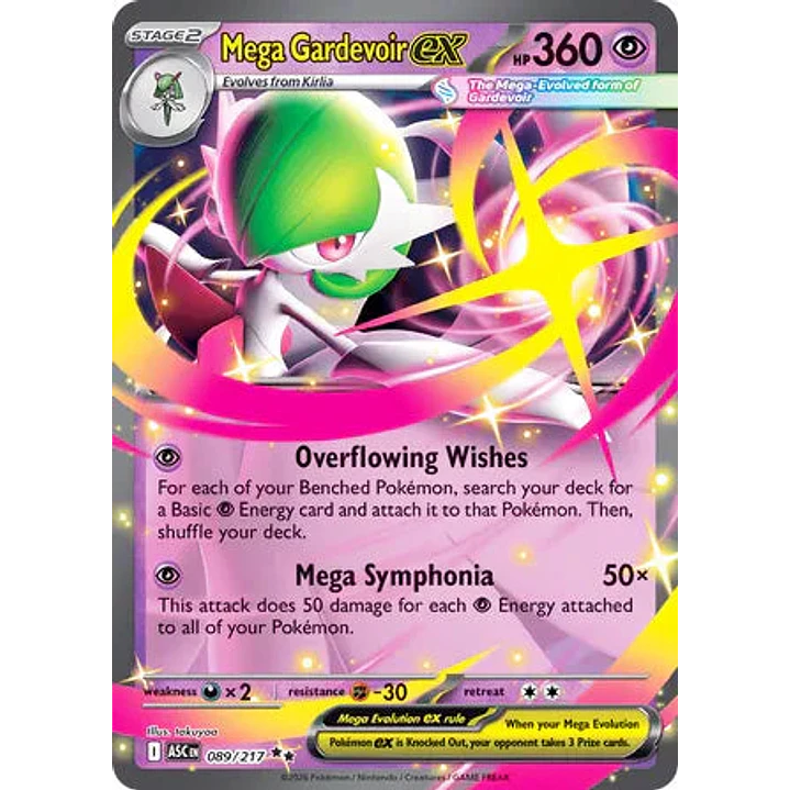 Mega Gardevoir ex - 089/217 Ascended Heroes 1