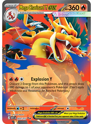 Mega Charizard Y ex - 022/217 Ascended Heroes