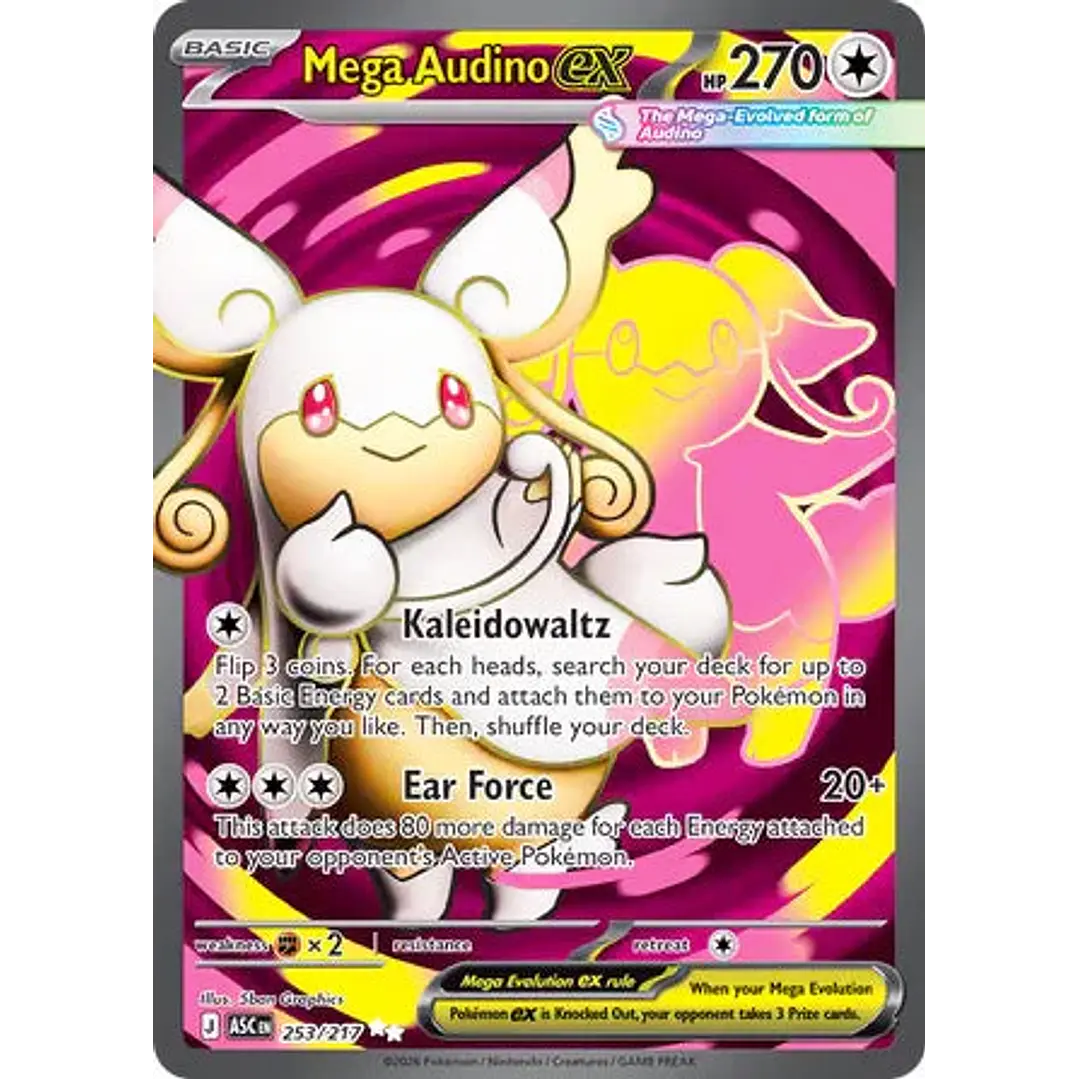 Mega Audino ex - 253/217 Ascended Heroes 1