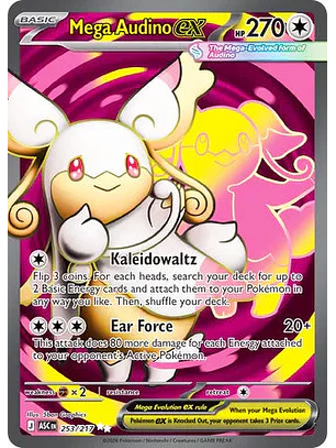 Mega Audino ex - 253/217 Ascended Heroes