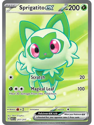 Sprigatito ex - 251/217 Ascended Heroes