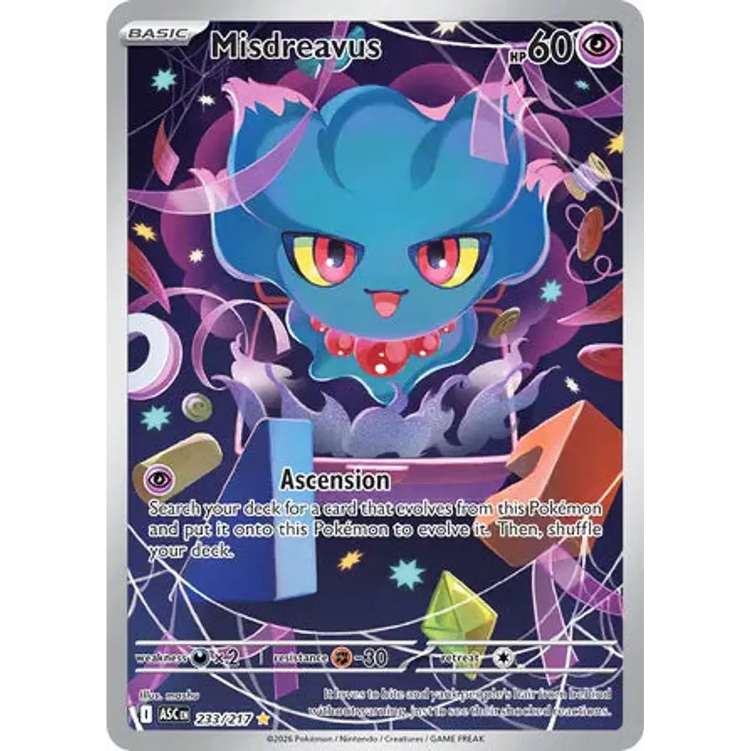 Misdreavus - 233/217 Ascended Heroes 1