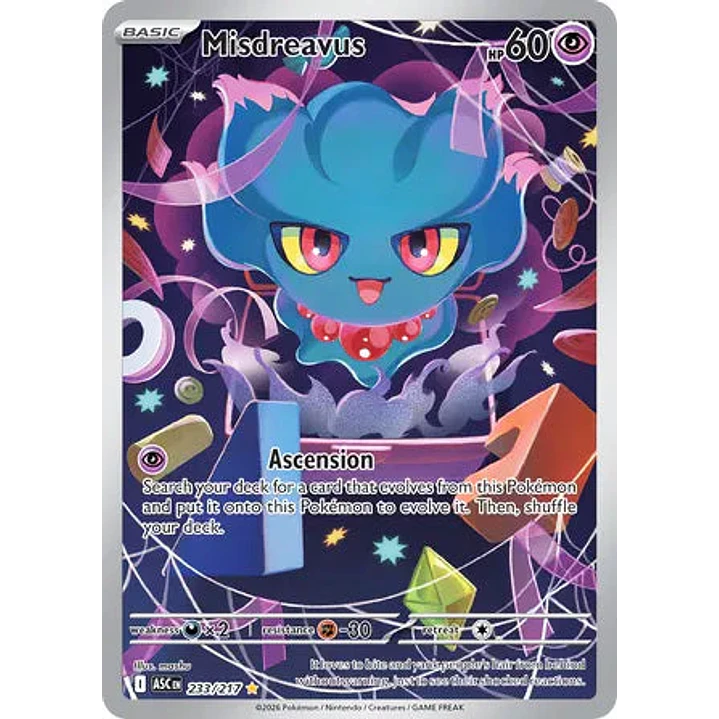 Misdreavus - 233/217 Ascended Heroes 1