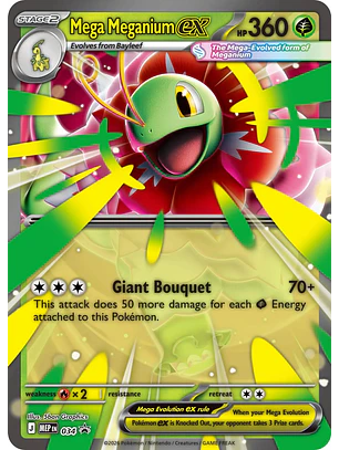 Mega Meganium Ex #34 Pokémon Promo