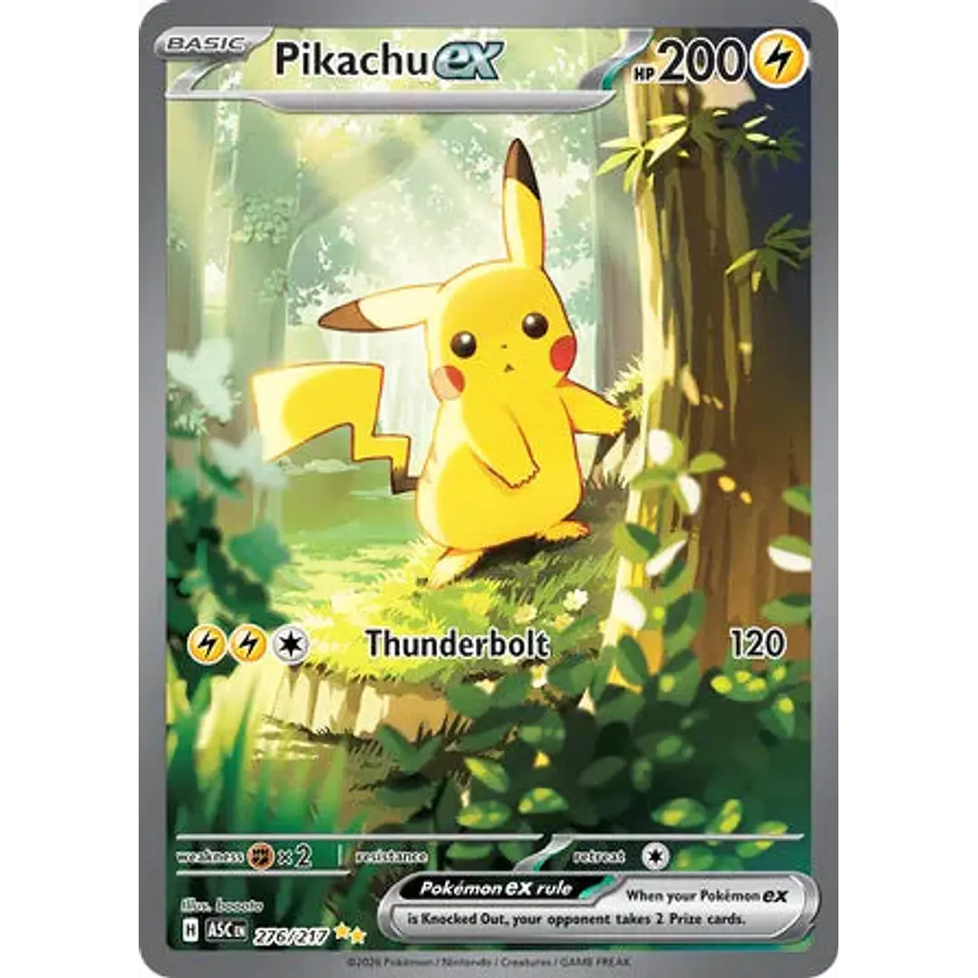Pikachu ex - 276/217 Ascended Heroes 1