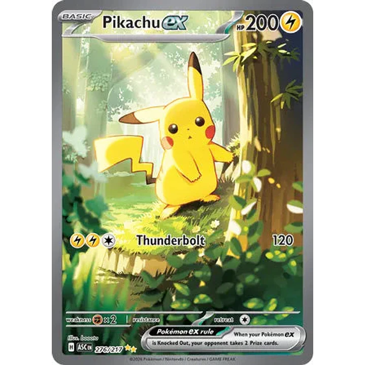 Pikachu ex - 276/217 Ascended Heroes 1