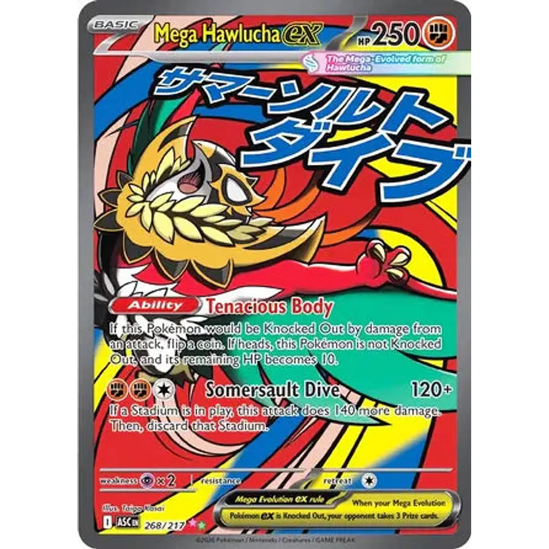 Mega Hawlucha ex - 268/217 Ascended Heroes 1