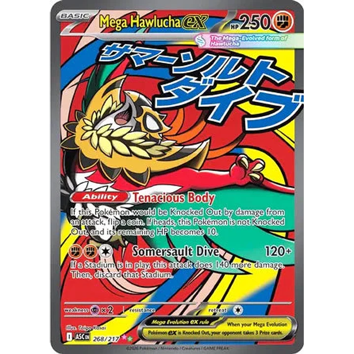Mega Hawlucha ex - 268/217 Ascended Heroes 1