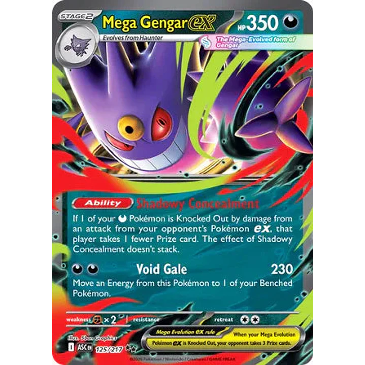 Mega Gengar ex - 125/217 Ascended Heroes 1