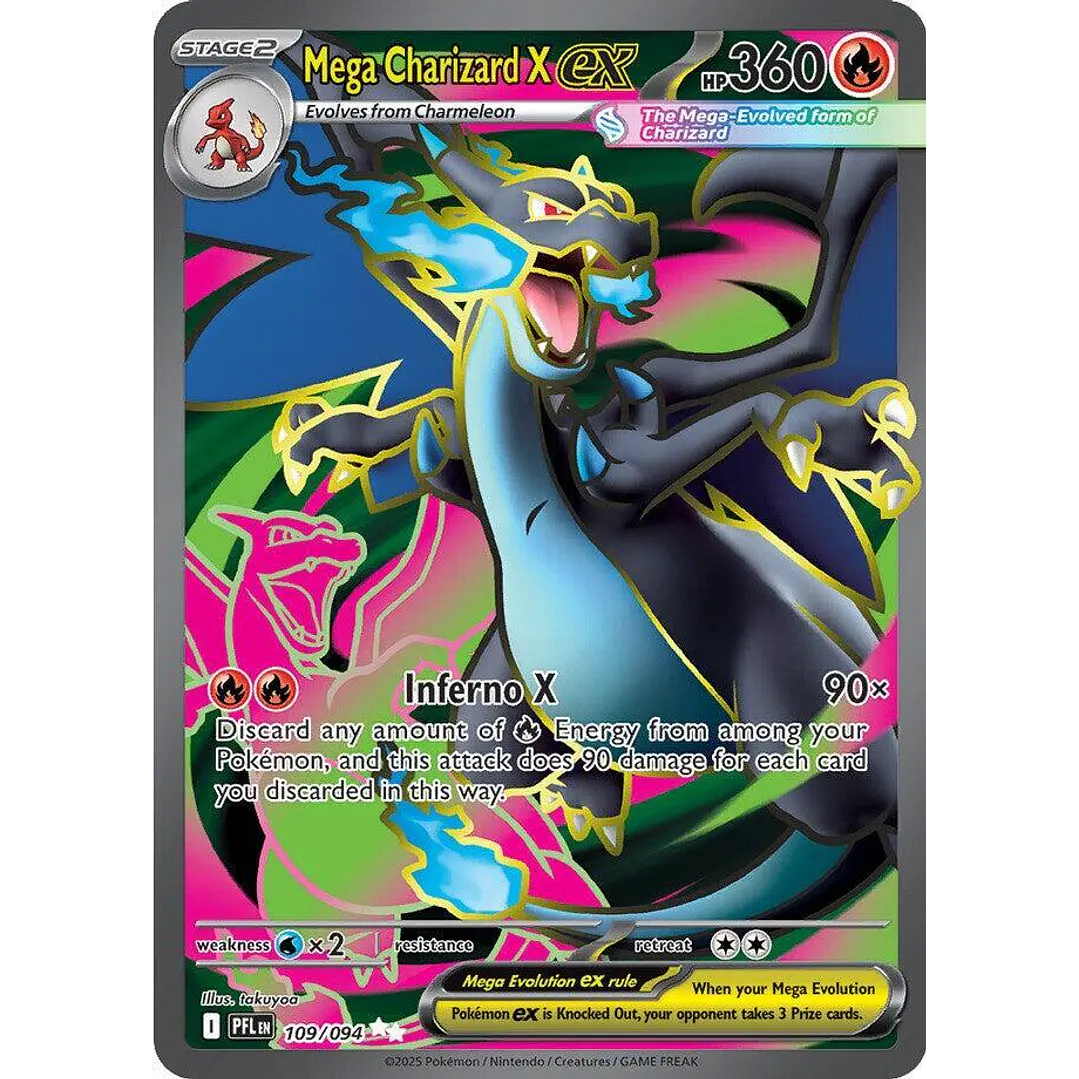 Mega Charizard X ex #109/94 Phantasmal Flames 1