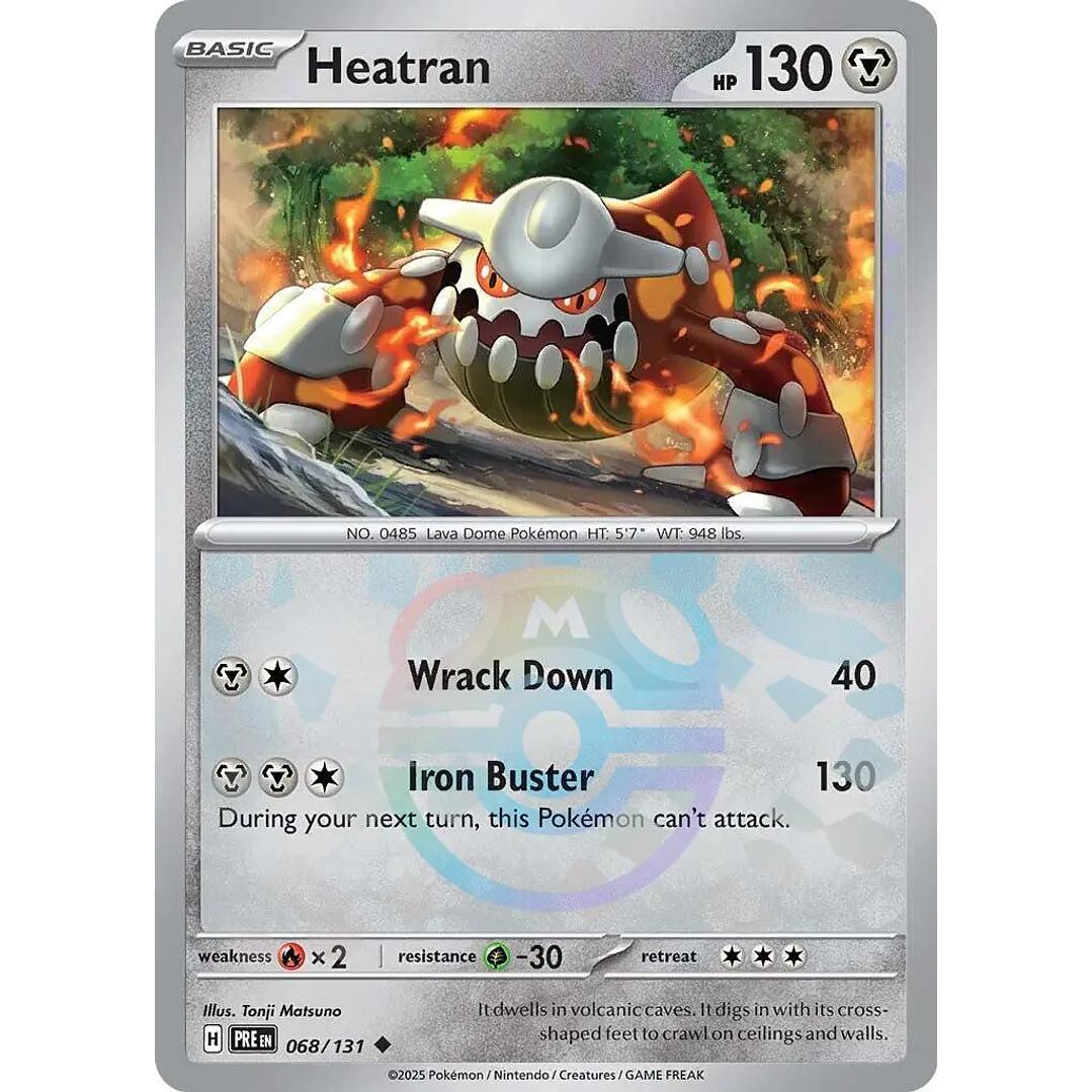 Heatran [Master Ball] #68/131 Pokémon Prismatic Evolutions 1